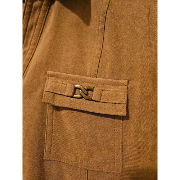 Tan Blazer Size Small JM Collection 3/4 Length - Picture 5 of 5